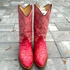 El general mens pink cowboy boots